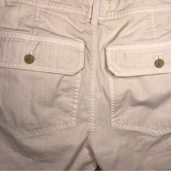 Size 2 J Crew Beige Shorts Neutral Cotton Blend Pockets Outdoor Womens - Picture 6 of 9